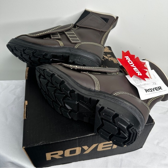 Royer - Composite Toe Work Boots with Met Guard FR Composite Toe - Brown Leather - Picture 6 of 14